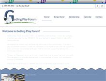 Tablet Screenshot of gedlingplayforum.org